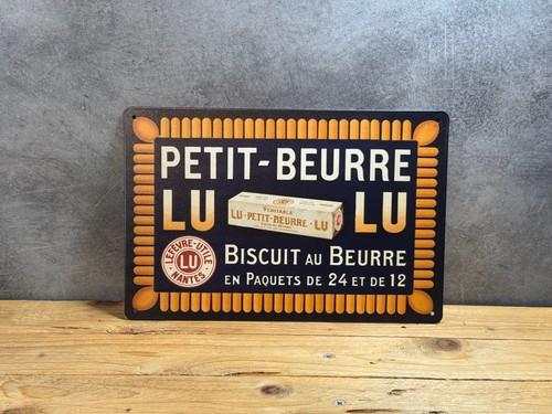 Plaque métal petit beurre - plaque, lu