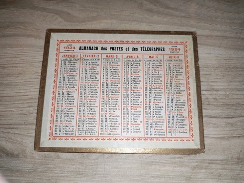 Ancien calendrier almanach - ancien,