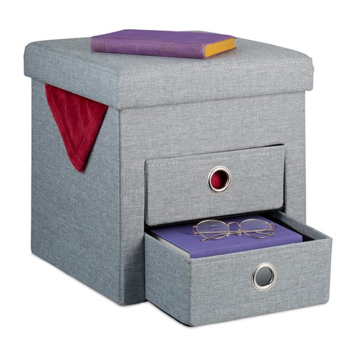 Pouf rangement tabouret - de,