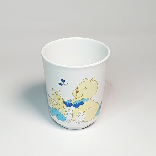 Ancien gobelet verre ours - gobelet,