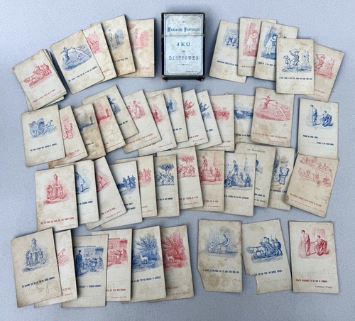 Jeu cartes xixème - de,