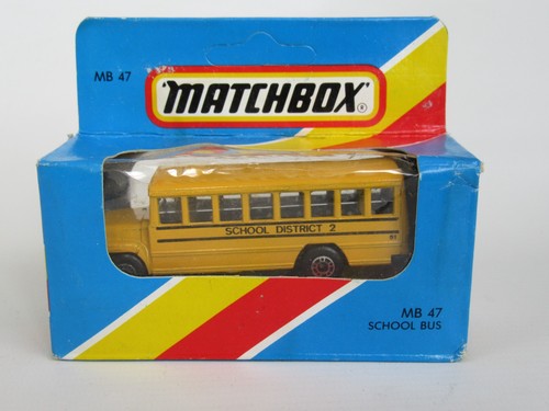 E418 gmc school bus matchbox - bus,