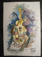 Nature morte  Etude Cubiste