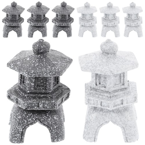 8pcs mini pagode statue - ,