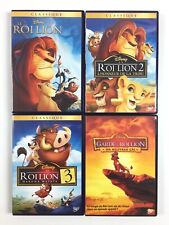 Le Roi Lion 1 2 3 + La Garde / Lot 4 DVD Walt Disney La Trilogie L'intégrale
