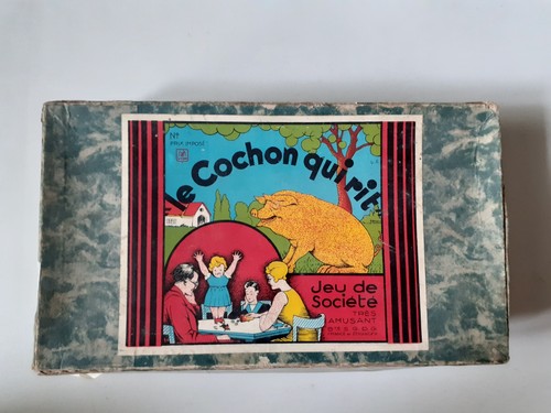 Cochon qui rit jeu ancien - qui,