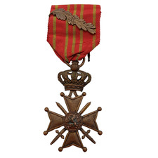 G21/11/25 (REF30785 Médaille militaire belge croix de guerre 14/18 belgian MEDAL