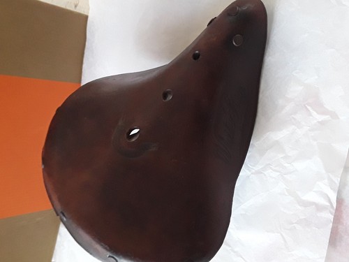 Selle vélo ancien cuir - ancien, white