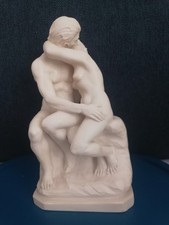 Magnifique sculpture en Résine Le Baiser de Rodin par A.Santini
