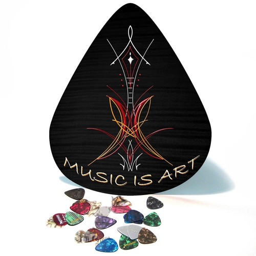 Giant huge guitar pick wall - /,