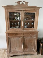 Buffet deux corps ancien en pin