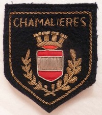 Blason brodé ancien