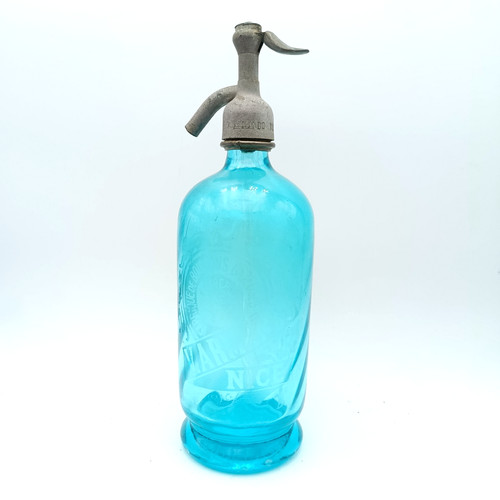 Siphon ancien bleu - pour, eau