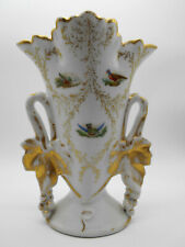 ( 01 ) GRAND & SUBLIME VASE DE MARIÉE AUX OISEAUX EN PORCELAINE DE PARIS XIX ème