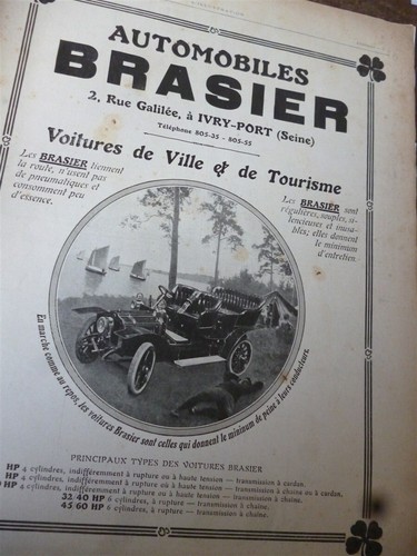 Brasier automobile unic - +,