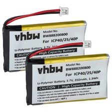2 Batteries pour Sena SMH-5