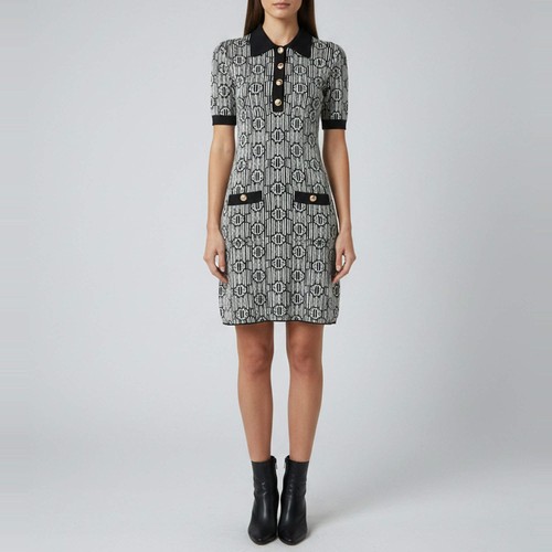 Mini robe tricot maje - tricot, noire