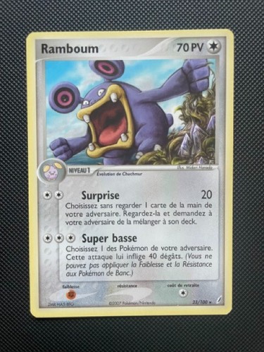 Carte pokémon ramboum 100 - pokémon, 23/100