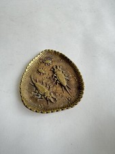 Ancien vide poche coupelle art nouveau en bronze décor insecte scarabée pin tray