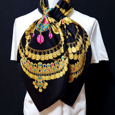 RARE VINTAGE foulard en soie
