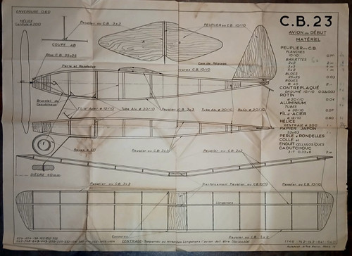 Plan maquette avion - , planeur