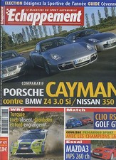 ECHAPPEMENT n°471 11/2006PORSCHE CAYMAN BMW Z4 NISSAN 350GT MAZDA 3 MPS GOLF GTI