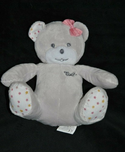 Peluche doudou ours gris - 🍀peluche,