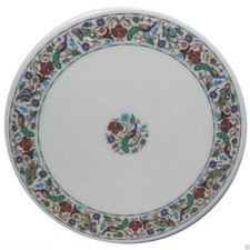 Table Ronde En Marbre De 21"