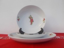 18 ASSIETTES PORCELAINE DÉCOR