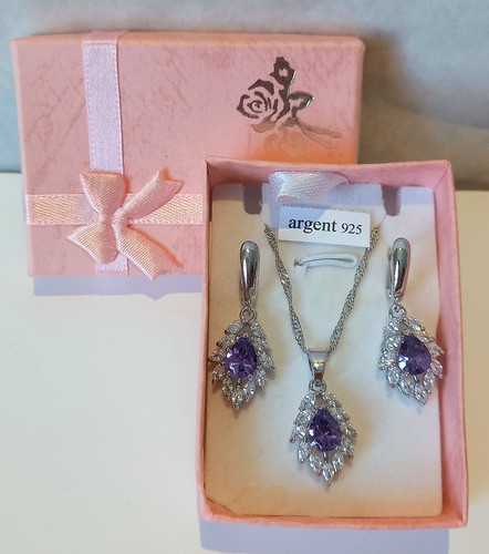 Parure bijoux argent 925