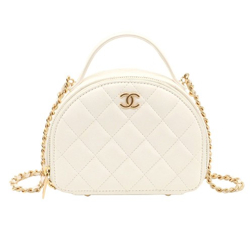 Chanel mini vanity cuir - en,