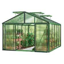 Serre de Jardin ASTERIA DIAMAS Cadre de Fondation intégré Panneaux Double paroi