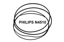 COURROIES SET PHILIPS N4510 MAGNETOPHONE A BANDE EXTRA FORT NEUF FABRIQUE N 4510