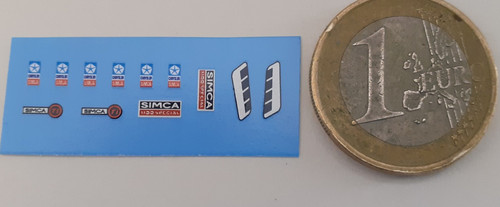 Decalcomanie decals pour simca - decalcomanie,