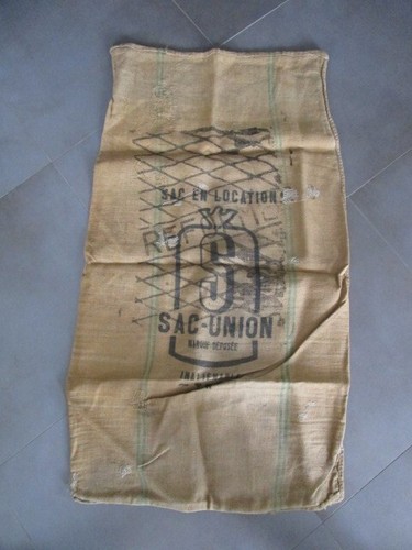Ancien sac toile jute - ancien,