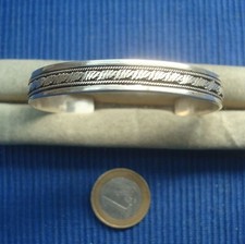 B33 Joli Bracelet Jonc Argent