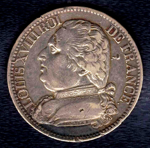 Francs louis xviii 1814 b - 5,