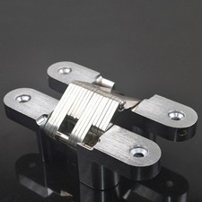 2pcs Invisible Croix Charni��res Cach�� Armoire Placard Porte en Bois Bo?tes