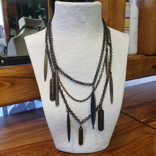 Collier tribu rigaux etain - collier,