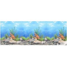 Autocollant de fond d'aquarium, autocollant de fond adhésif effet 3D