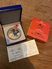 Monnaie argent Tintin et le Capitaine Haddock qualité BE