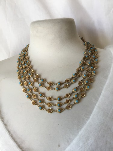 Sublime collier ancien rangs - collier,