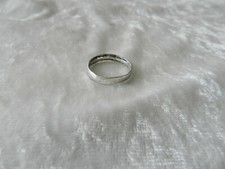 Bague alliance argent