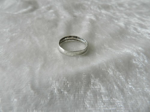 Bague alliance argent