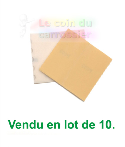 Lot de10 abrasifs sur - de10, mousse