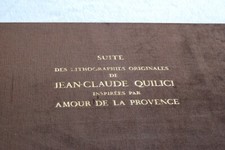 SUIDE DE 11 LITHOGRAPHIES DE JEAN CLAUDE QUILICI