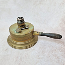 Réchaud à Alcool Ancien Pigeon N°2 – Laiton & Bois – Lampe Déco Vintage