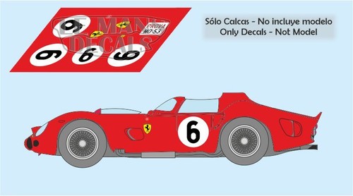 Autocollants ferrari 330 tri - autocollants,