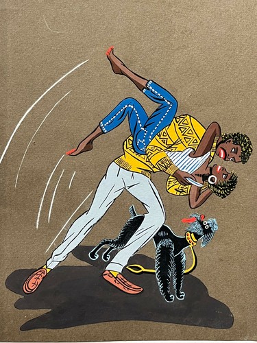 Danse scene galante couple - scene,