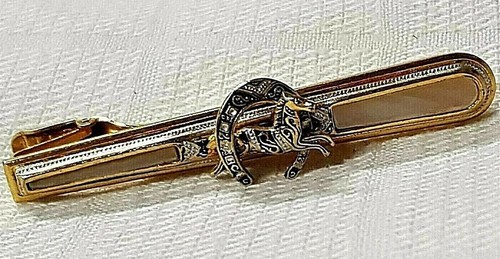 Ancienne pince fixe cravate - cravate, or